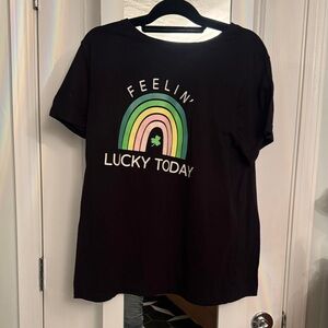 Feelin Lucky Today St Patrick’s Rainbow Graphic
